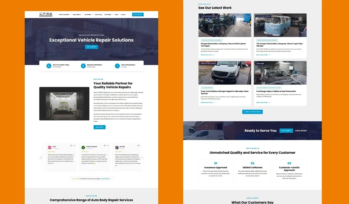 The new CPRS website, built to showcase the team's work